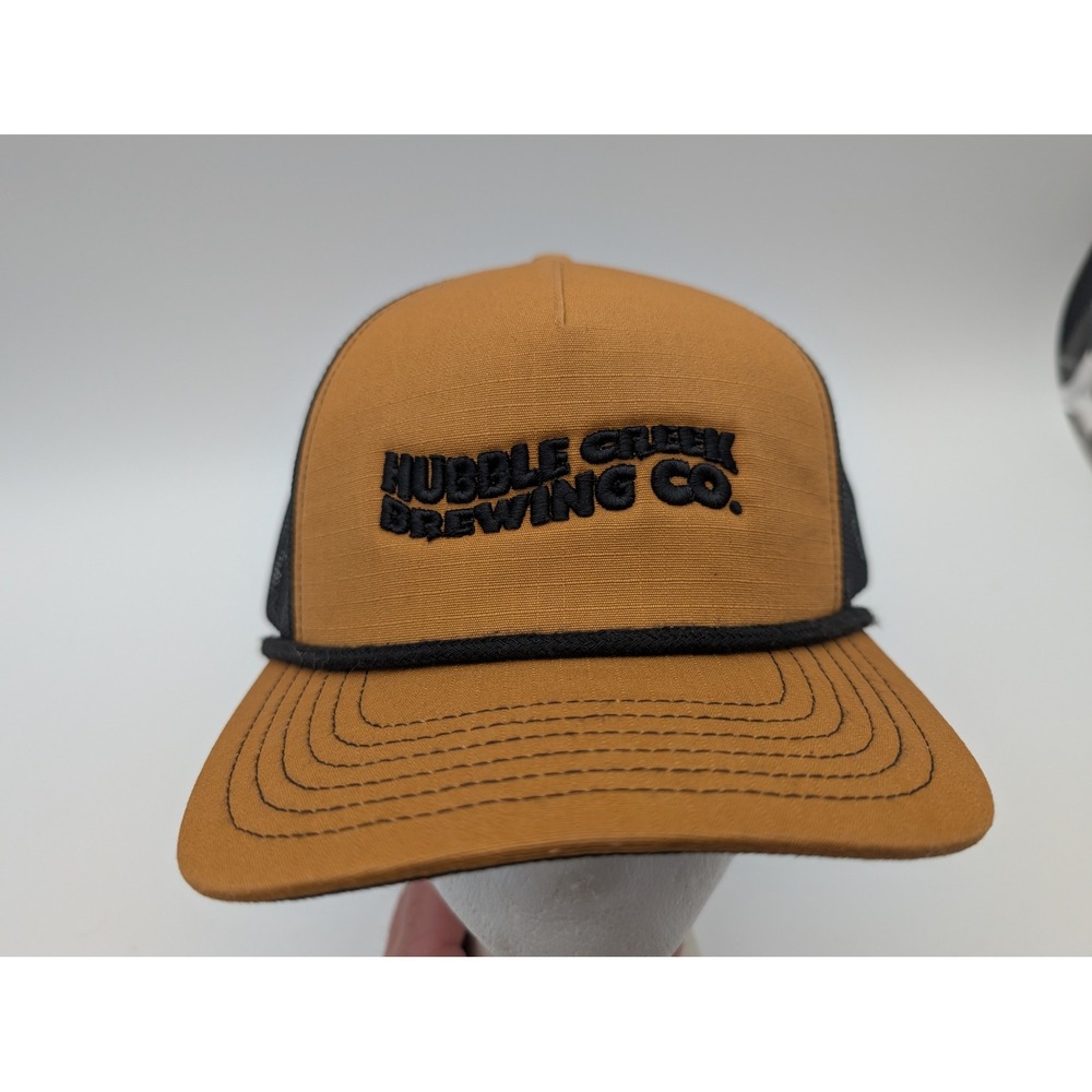 Big Accessories Hubble Creek Brewing Co Jackson MO Trucker Hat Brown Black Rope